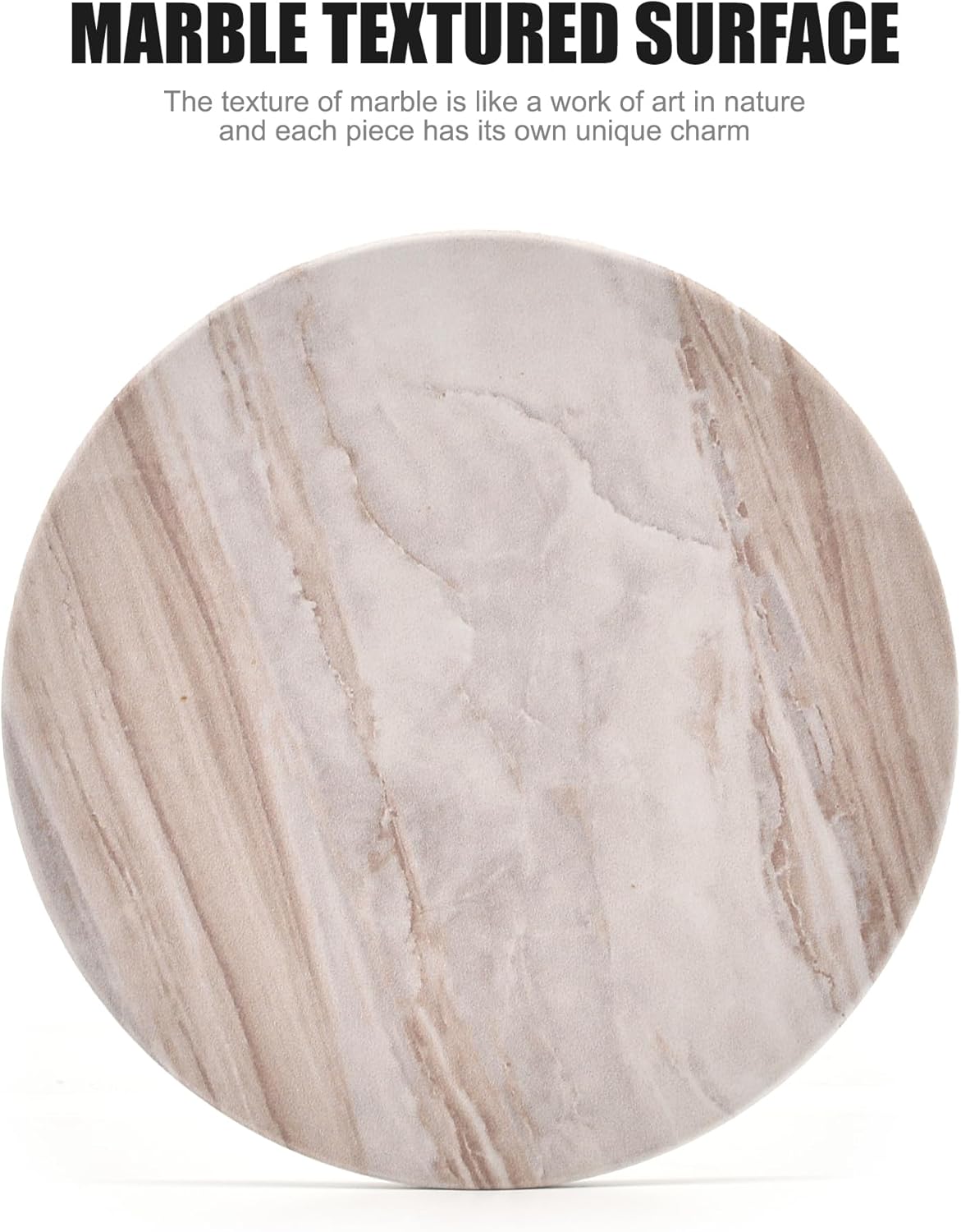 Marble & Cork Coaster Set (6-Pack)