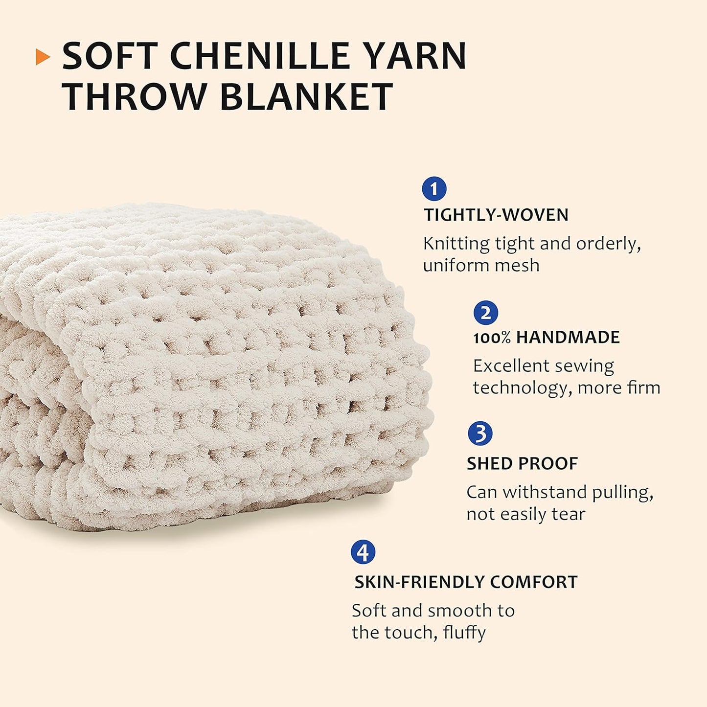 Cozy Knitted Throw Blanket