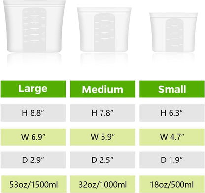 Reusable Silicone Storage Bags (8-Pack)