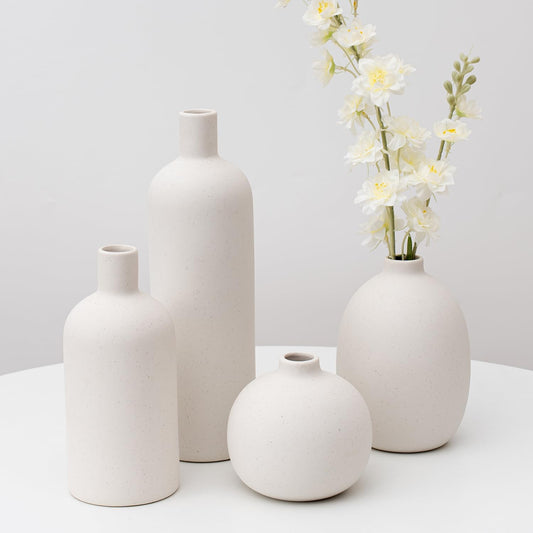 Minimalist Ceramic Vase Set (3-Pack)