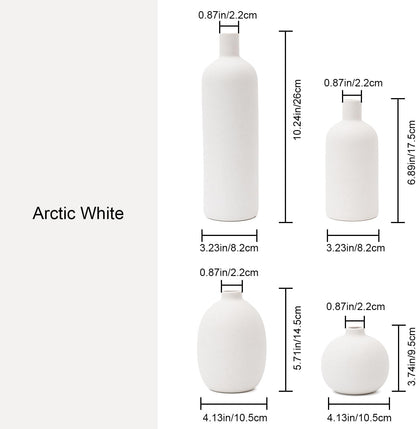 Minimalist Ceramic Vase Set (3-Pack)