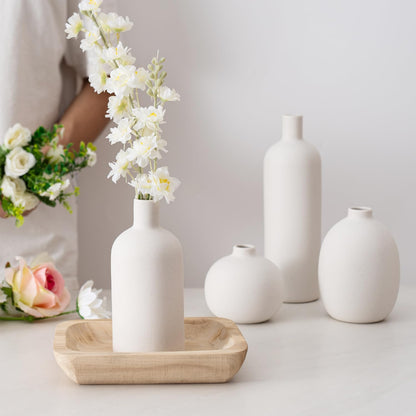 Minimalist Ceramic Vase Set (3-Pack)