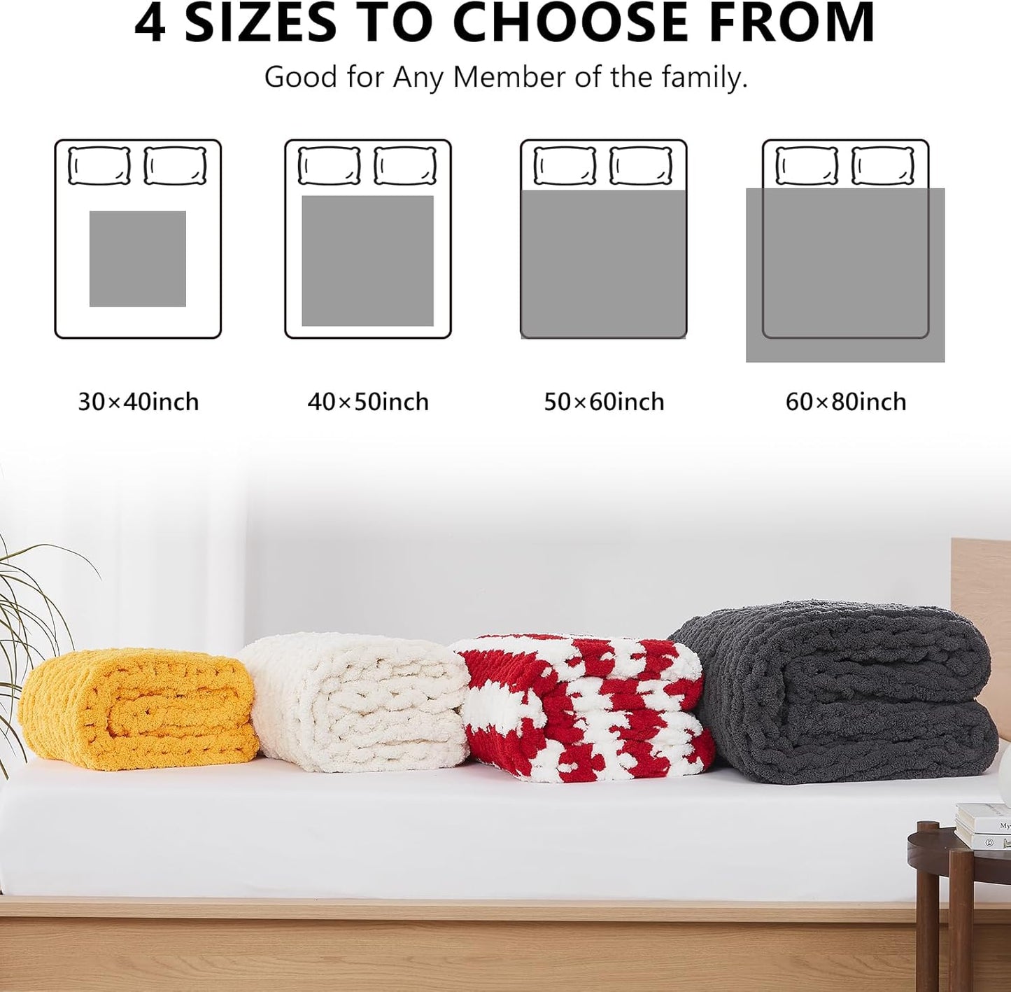 Cozy Knitted Throw Blanket