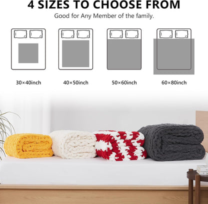 Cozy Knitted Throw Blanket