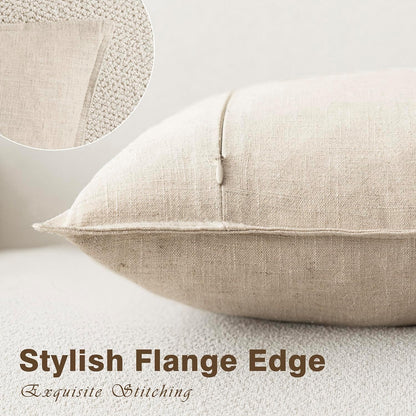 Decorative Linen Cushion Covers (Set of 4)