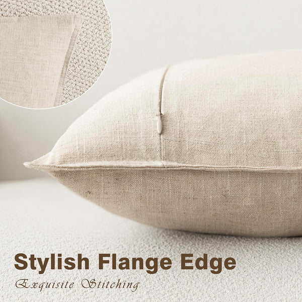 Decorative Linen Cushion Covers (Set of 4)